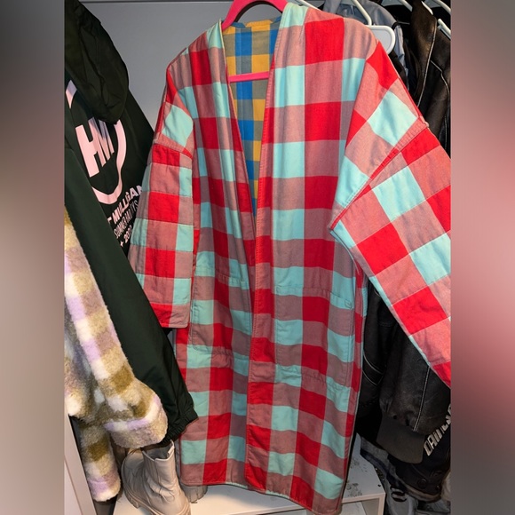 Mara Hoffman Willow Jacket in Reversible Plaid - Picture 4 of 10